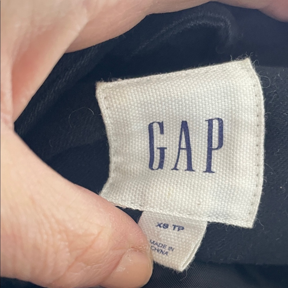 GAP Black Military-Style Blazer with Gold Buttons - Picture 3 of 5